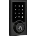 Kwikset SmartCode 916 Contemporary Smart Lock, Touchscreen Electronic Deadbolt Front Door Lock with SmartKey Re-Key Security and Z-Wave Plus, Matte Black