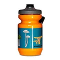 Wheelsuckr 22 oz Purist Water Bottle by Specialized Bikes Hand-drawn Mushrooms Print | Watergate Cap | Made in USA (Orange)