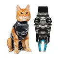 Suitical Recovery Suit Cat, Small, Black Camouflage