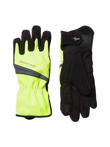SEALSKINZ Unisex Waterproof All Weather Cycle Glove, Neon Yellow/Black, XX-Large