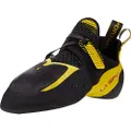 La Sportiva Men's Solution Comp Rock Climbing Shoes, Black/Yellow, 42.5