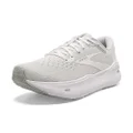 Brooks Women s Ghost Max Cushion Neutral Running & Walking Shoe - White/Oyster/Metallic Silver - 6.5 Medium