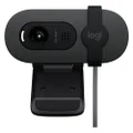 Logitech Brio 100 Full HD Webcam for Meetings and Streaming, Auto-Light Balance, Built-In Mic, Privacy Shutter, USB-A, for Microsoft Teams, Google Meet, Zoom and More - Graphite