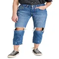 Levi's Women's Premium 501 Crop Jeans, Athens Ranks, 32W x 32L