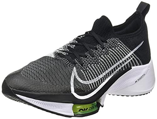 Nike Men's Air Zoom Tempo Next% FK Trail Runners Sneakers Shoes, Black/White/Volt, 10.5 US