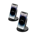 Belkin Quick Charge Wireless Charging Stand - 15W Qi-Certified Charger Stand for iPhone, Samsung Galaxy, Google Pixel & More Charge While Listening to Music, Video Streaming, & Video Calling (2 Pack)