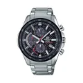 Casio Men's EQS-900DB-1AVCR Edifice Analog-Digital Display Quartz Silver Watch, Silver/Black, Chronograph,Chronographs