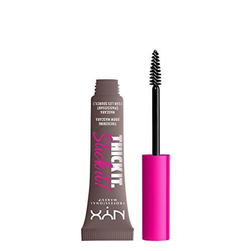 NYX PROFESSIONAL MAKEUP Thick It Stick It Thickening Brow Mascara, Eyebrow Gel - Cool Ash Brown