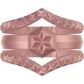 Silicone Wedding Ring for Women - Couture Metallic Collection by Rinfit - 3 pack (Size 10, Rose Gold)