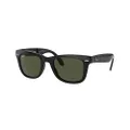 Ray-Ban Wayfarer Folding Classic Unisex sunglasses RB4105-601 Black E50B22T140 M US, Black, 50 mm