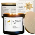 March 29th Birthdate Personalized Astrology Candle with Live Q&A | Reading for Your Birthday | Handmade Aries Candles | Unique Birthday Gifts for Women and Men