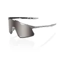100% Hypercraft Sunglasses Stone Grey HiPER Silver Mirror