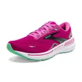 Brooks Women's Adrenaline GTS 23 Supportive Running Shoe - Pink/Festival Fuchsia/Black - 5 Medium