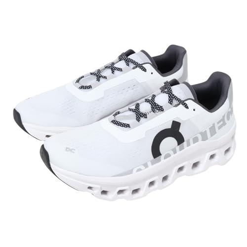 On Men's Cloudmonster Sneakers, Undyed-White | White, 8.5 Medium US