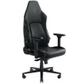 Razer Iskur V2 Gaming Chair: Adaptive Lumbar Support - Adjustable Lumbar Curve - High Density Foam Cushions - Reactive Seat Tilt &152-degree Recline - 4D Armrests - Synthetic Leather - Black/Green