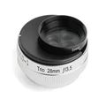 Lensbaby Trio 28 28mm F3.5 Fujifilm X-Mount Monofocal Lens with Sweet/Velvet/Twist Switching Manual Focus Silver