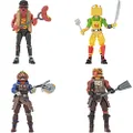 Fortnite Squad Mode Tomatotown Legends 4-Figure Pack, Series 6, Including Weapons, Harvesting Tools, Building Materials, Stands, and More