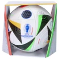 adidas Fussballliebe Euro 2024 FIFA Quality Pro Ball IQ3682, Unisex, Soccer Ball, White/Black/Glow Blue, 5