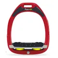 Flex-On GAMME SAFE-ON Mixed ultra-grip Stirrups Frame Color: Red Footbed Color: Grey Elastomer: Yellow 00003