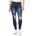 WallFlower Women's High-Waisted InstaSoft Sassy Skinny Jeans, Iris, 1 Long