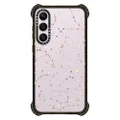 CASETiFY Ultra Impact Samsung Galaxy S23+ Case [5X Military Grade Drop Tested / 11.5ft Drop Protection] - Space Pattern on Clear Background/Gold Stars and Moon Universe - Clear Black