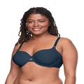 Warner's Women's No Side Effects Underarm-Smoothing Comfort Underwire Lightly Lined T-Shirt Bra 1356, Deep Teal, 34B