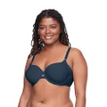 Warner's Women's No Side Effects Underarm-Smoothing Comfort Underwire Lightly Lined T-Shirt Bra 1356, Deep Teal, 34B