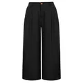 GRACE KARIN Wide Leg Pants Women's High Waisted Business Casual Straight Long Trousers Palazzo Pants, Black, XX-Large