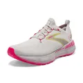 Brooks Women s Glycerin StealthFit GTS 20 Supportive Running Shoe - Grey/Yellow/Pink - 6