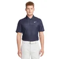 Nike Dri-FIT ADV Tiger Woods Men's Golf Polo Shirt (US, Alpha, Large, Regular, Regular, Midnight Navy/Thunder Blue/White)