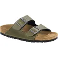 Birkenstock "Arizona" Birko-flor Sandals Mens/Womens (35.0 EU R, Pull up Olive)