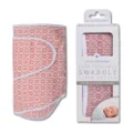 Miracle Blanket Swaddle Wrap - Newborn Essential Baby Blanket - Soft Sleep Sack Ideal for Newborns and Infants (Coral Lattice)