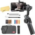Zhiyun Smooth 5 Combo 3-Axis Handheld Gimbal Stabilizer for Smartphone Cell Phone Focus Pull & Zoom Capability for iPhone 13 12 11 X 8 7 6 Plus Samsung Galaxy S21 Note 20 Ultra Google Pixel 6