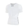 LE COL Unisex Pro Mesh Short Sleeve Base Layer | Breathable Cycling Undershirt | Light, Quick Dry, Snug Fit | XS - XXL, White, Small
