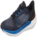 Nike Mens Air Winflo 9 Running Shoe, Obsidian/Dk Marina Blue-Black, 9.5 M US