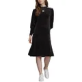 adidas Womens Originals Plush Velour Trefoil Dress Black