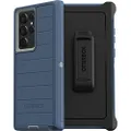 OtterBox Defender Series Case for Samsung Galaxy S22 Ultra (Only) - Holster Clip Included - Microbial Defense Protection - Non-Retail Packaging - Fort Blue