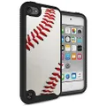 MYTURTLE iPod Touch 7th 6th 5th Generation Case Shockproof Hybrid Hard Silicone Shell Impact Cover with Screen Protector for iPod Touch 7 (2019), iPod Touch 5/6 (2015), Ball Sports Baseball