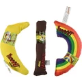 2-Pack YEOWWW! Organic Catnip 3-Toy Variety Pack with Cigar, Banana, and Rainbow