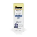 Neutrogena Sheer Zinc Face Dry Touch Spf#50 Sunscreen 2 Ounce (59ml) (2 Pack)