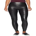 SPANX Women's Petite Faux Leather Leggings Black Medium 25.5 Petite