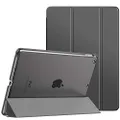MoKo Case Fit New iPad 8th Gen 2020 / 7th Generation 2019, iPad 10.2 Case - Slim Smart Shell Stand Cover with Translucent Frosted Back Protector for iPad 10.2", Space Gray(Auto Wake/Sleep)