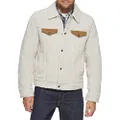 Levi's Men's Sherpa Trucker Jacket, Cream/Brown, XX-Large