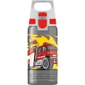 SIGG - Kids Water Bottle - Viva One Fire Truck - Suitable For Carbonated Beverages - Leakproof - Dishwasher Safe - BPA Free - Sports & Bike - Grey - 17 Oz, 28 Firetruck