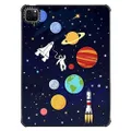 CASETiFY Ultra Impact Case for iPad Pro 12.9" (2020,2021) - in Space : Solar System - Clear Black