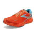 Brooks Men's Ghost 15 Neutral Running Shoe, Orange/Blue/Yellow, 13