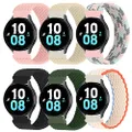 6 Pack Braided 20mm Bands Compatible with Samsung Galaxy 5 Pro 4 Classic Active 2 46mm 45mm 44mm 42mm 40mm Watch, Quick Release Replacement Strap for Samsung Watch 3 41mm For Men Women(B-XS Size)