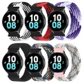 6 Pack Braided 20mm Bands Compatible with Samsung Galaxy 5 Pro 4 Classic Active 2 46mm 45mm 44mm 42mm 40mm Watch, Quick Release Replacement Strap for Samsung Watch 3 41mm For Men Women(C-XS Size)