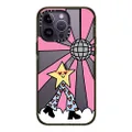 Casetify Impact iPhone 14 Pro Max Case [4X Military Grade Drop Tested / 8.2ft Drop Protection] - Disco Star Girl - Glossy Black