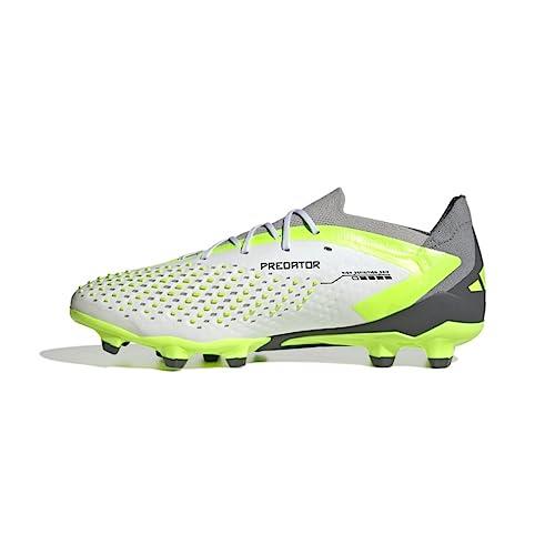Adidas HG/AG MAQ98 Soccer Cleat, Predator Accuracy. 1 L Japan, Footwear White/Core Black/Lucid Lemon (IE9429), 9 US